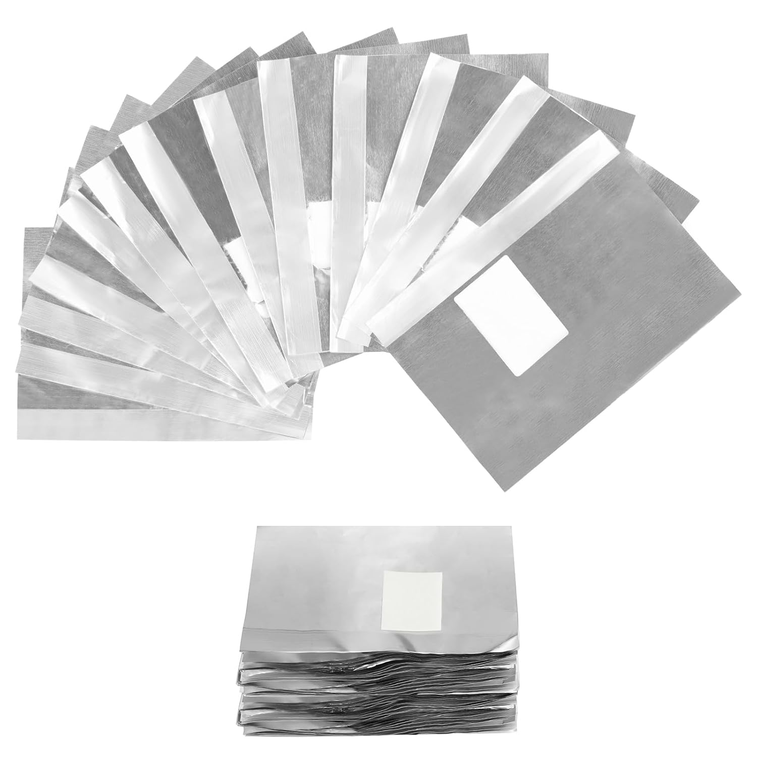 LOPHE Nail Polish Remover Wraps Pads, Pack of 100 Aluminum Foil Nail Polish Remover Pads Easy to Remove Gel, Nail Polish Remover Wraps for UV Varnish or Nail Polish