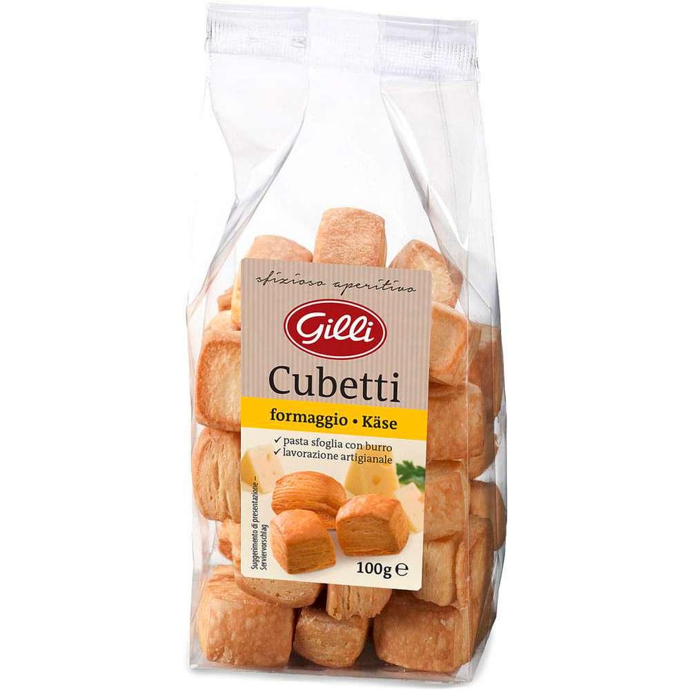 Cubett,i puff pastry cubes with cheese