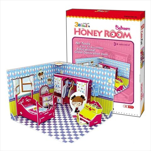 Cubicfun 3D Puzzle Diy Honey Room – Bedroom "