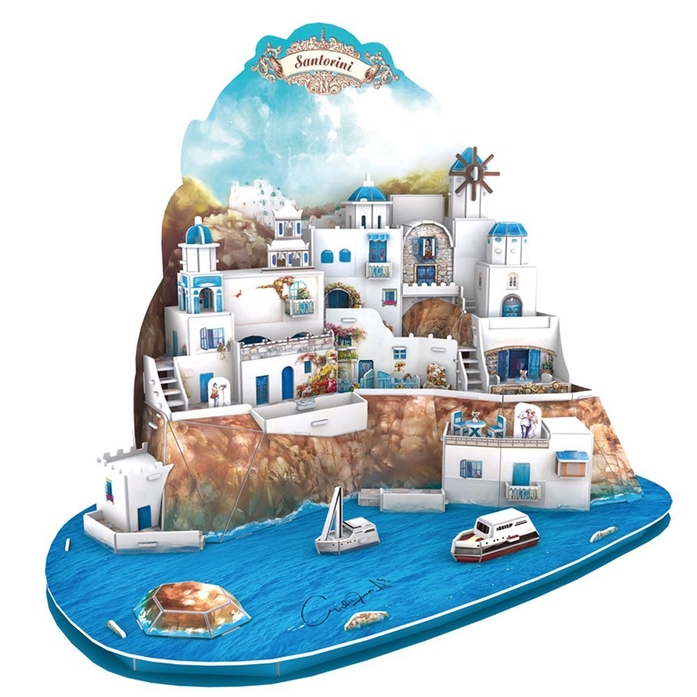 Cubicfun 3D Puzzle Mc-Series Santorini Island - Greece