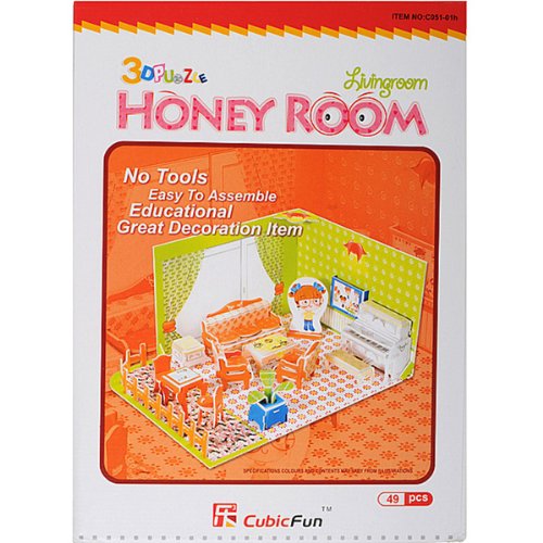 Cubicfun C05101H Honey Room Series Living Room Jigsaw Puzzle