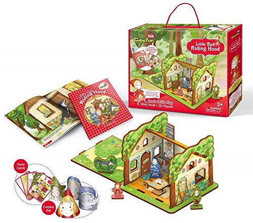CubicFun Puzzle 35 Pieces 3D Puzzle Little Red Riding Hood Difficulty 2/8