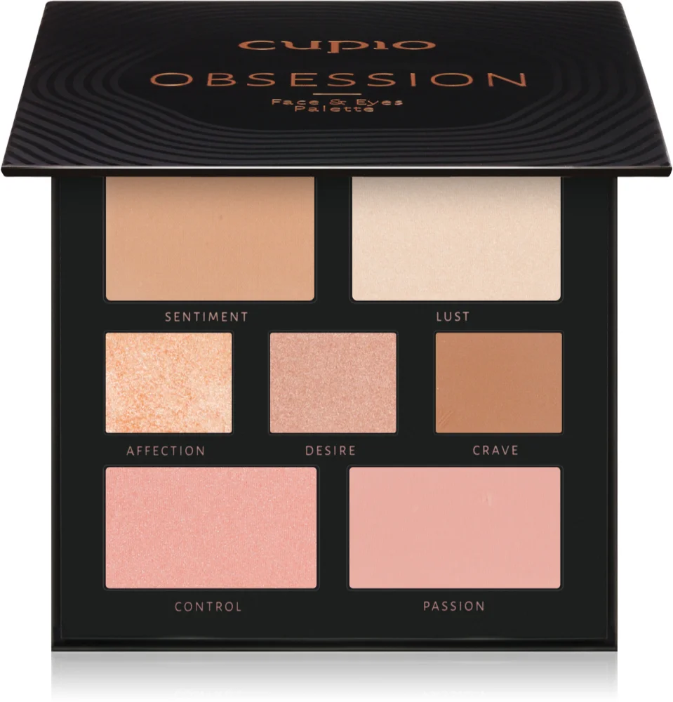 Cupio Obsession eyeshadow & contour palette for the face