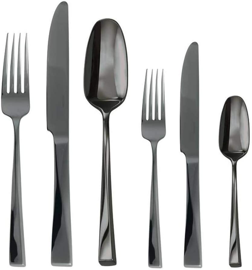 Rosenthal Sambonet Sambonet Twist Cutlery Set 36 Pieces Stainless Steel / PVD Black