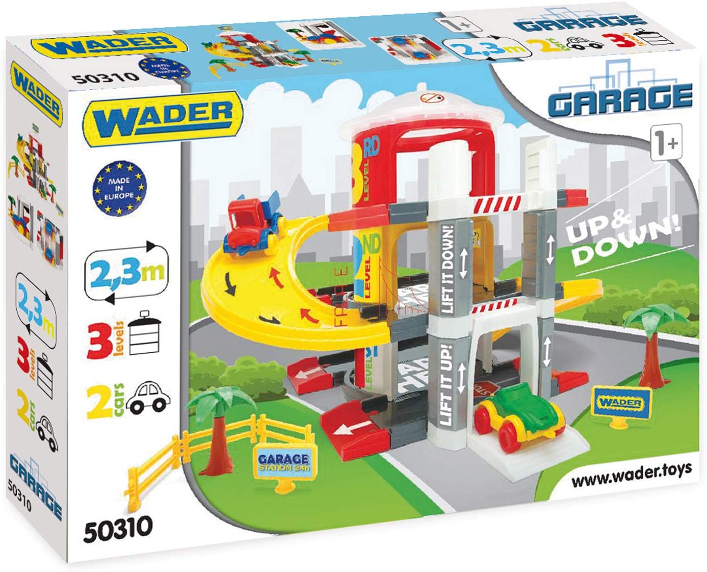 Wader 50310 Multi Level Parking Garage On 3 Levels With 2 High Quality Vehi