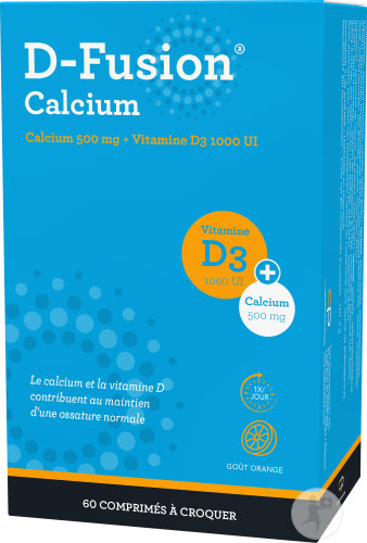 D-Fusion Calcium Forte 500/1000 chewable tablets 60