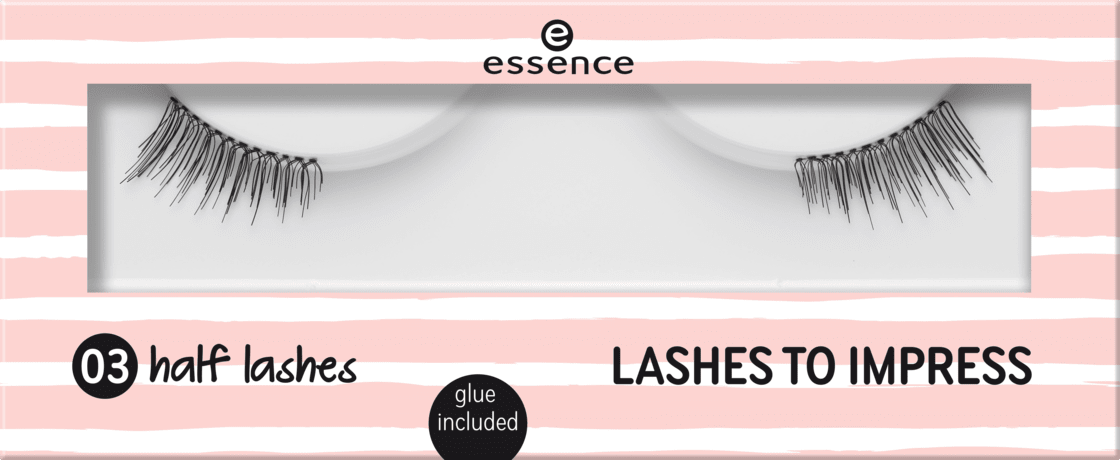 essence cosmetics Künstliche Wimpern Lashes To Impress Half Lashes 03, 1 Paar