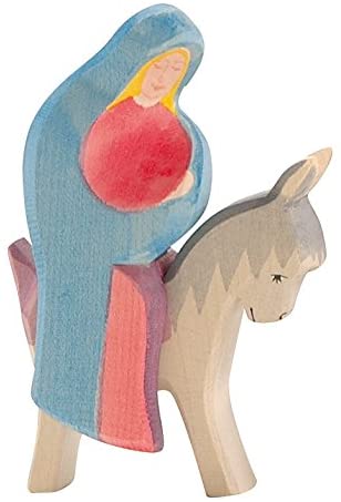 Unbekannt Ostheimer Mary On The Donkey Figurine