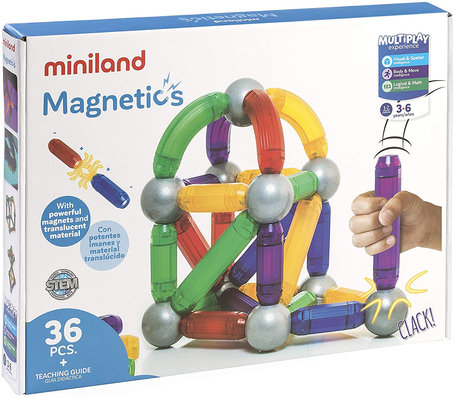 Miniland 94105 Magnetic 36 Pieces