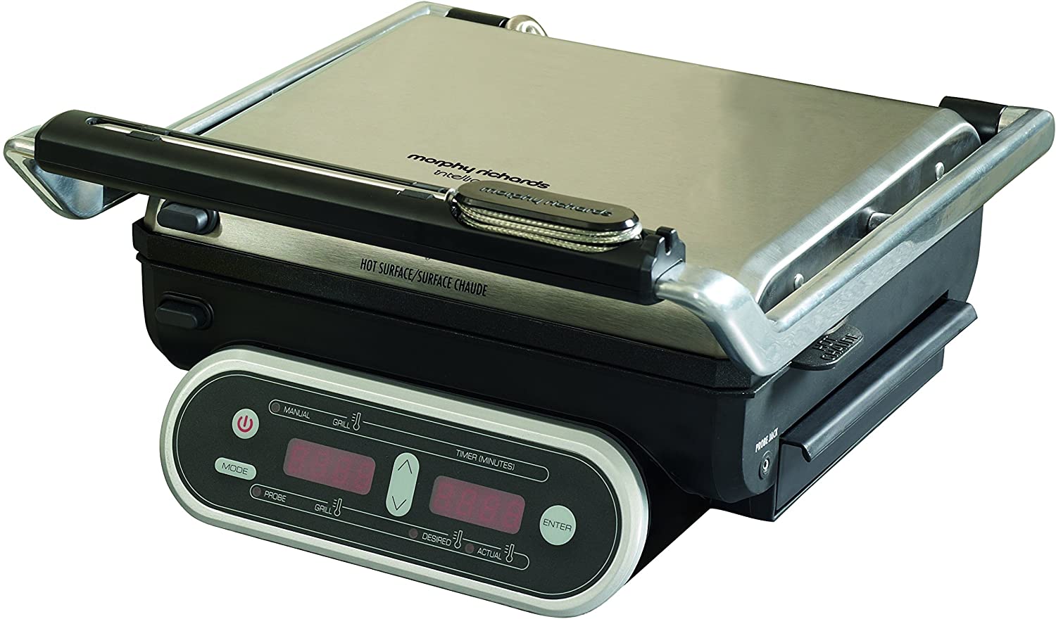 Morphy Richards Intelli Grill 48018 Digital Cooking Grill, Stainless Steel