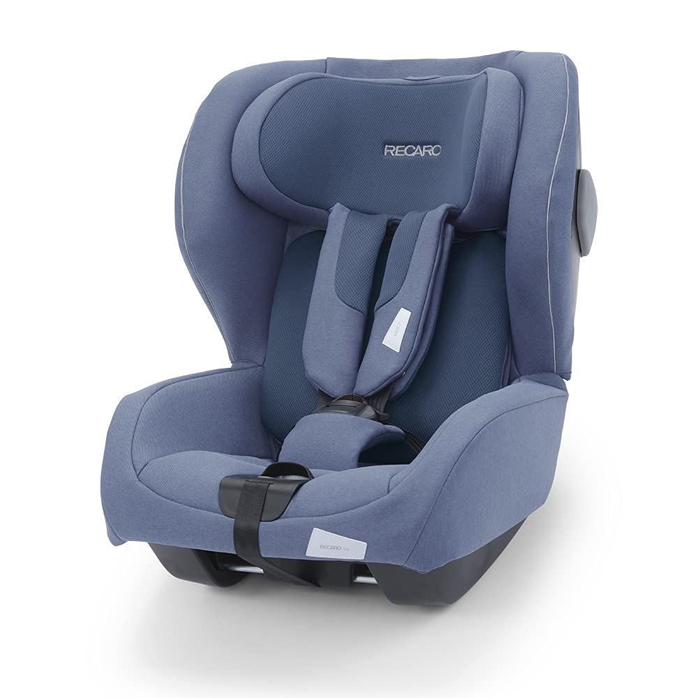 RECARO Kids, i-Size Reboarder Kio, Child Seat, Child Car Seat (60-105 cm), Easy Installation with Avan/Kio Base (i-Size), Excellent Air Circulation, Comfort and Safety, Prime Sky Blue