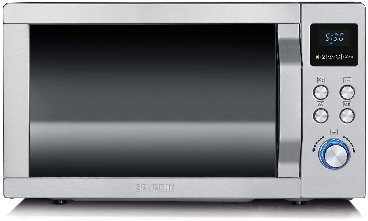 Severin MW 7754 Microwave with Grill and Ultra Hot Air Function, 3 in 1 Sta