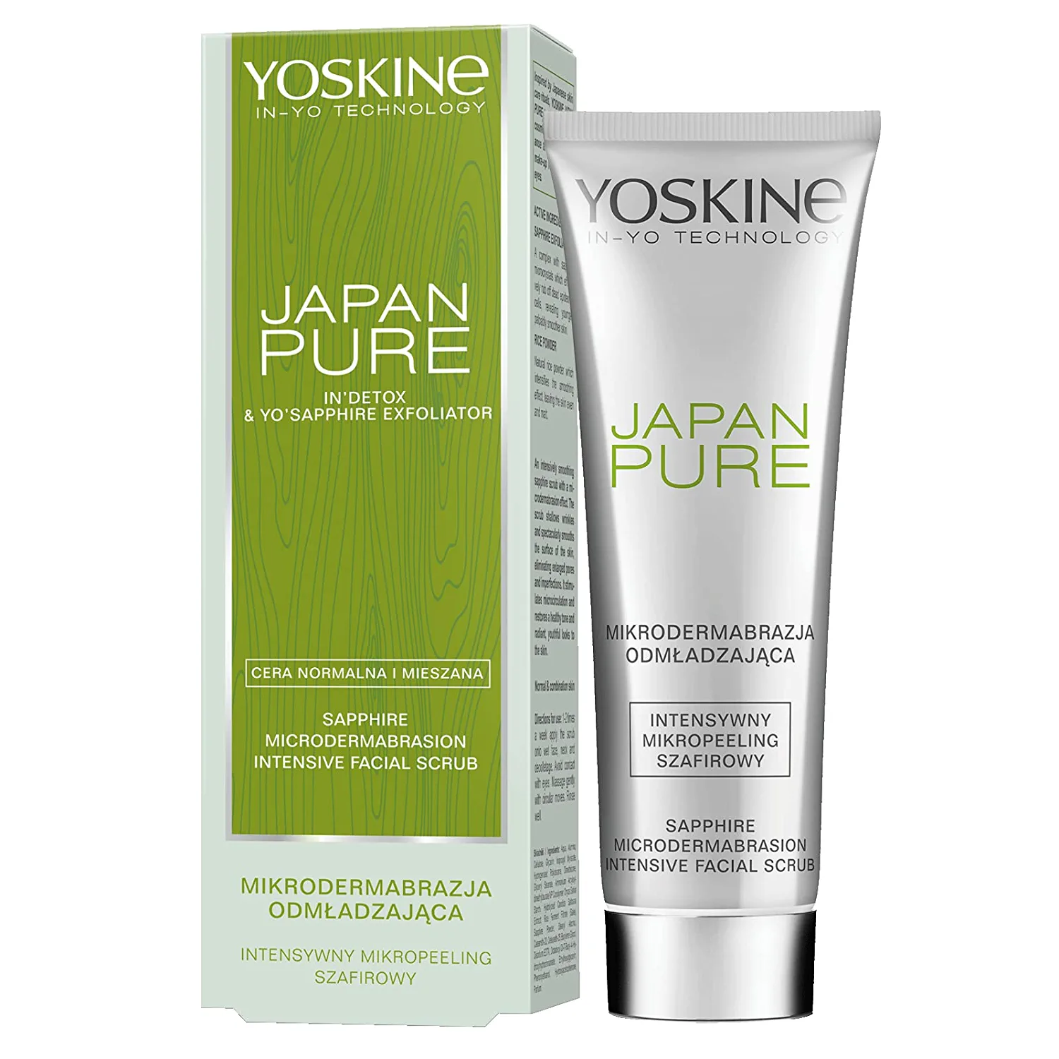 Yoskine Japan Pure Sapphire Microdermabrasion Intensive Facial Scrub, ‎white