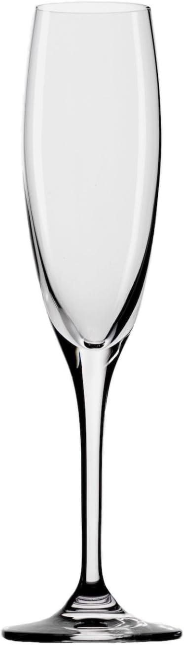 Stölzle Lausitz Vinea Champagne Glasses 210 ml I Pack of 6 I High-Quality Champagne Glasses Set of 6 Crystal Glass I Champagne Glasses Dishwasher Safe & Shatterproof I Like Mouth-Blown