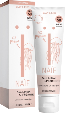 Naif Sun milk Baby & Kids SPF 50, fragrance-free, 100 ml