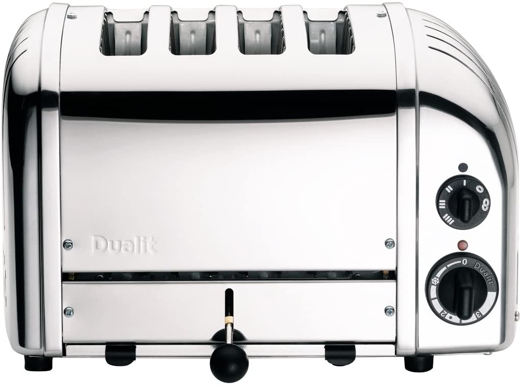 DUALIT 47030 Classic New Generation 4 Slice Toaster, Stainless Steel, Silver