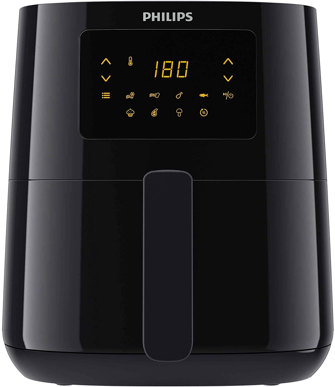 Philips Domestic Appliances Philips HD9252/90 Original Airfryer Hot Air Fryer 1400 W, for 2-3 People, 800 g/4.1 L, Digital Display, Black