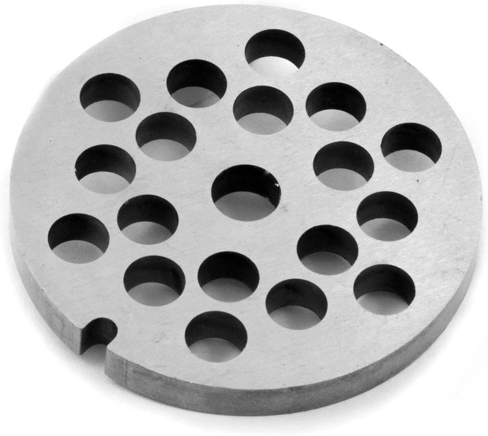 A.J.S. Perforated discs taper knife for mincer • Food processor • Large selection of different sizes and hole diameters, silver grey