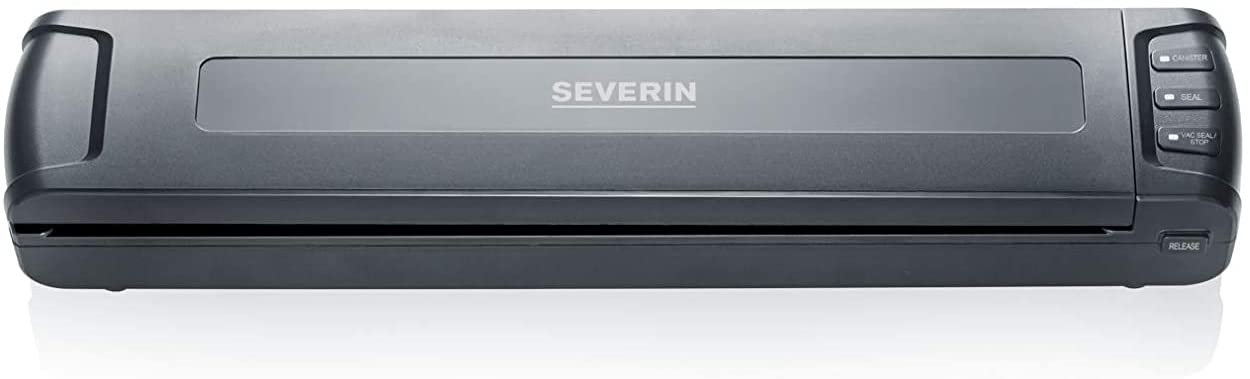 SEVERIN FS 3601 Vacuum Sealer Weld Width 30 cm Includes 5 Vacuum Bags 20 x 30 cm and Connection Hose Black