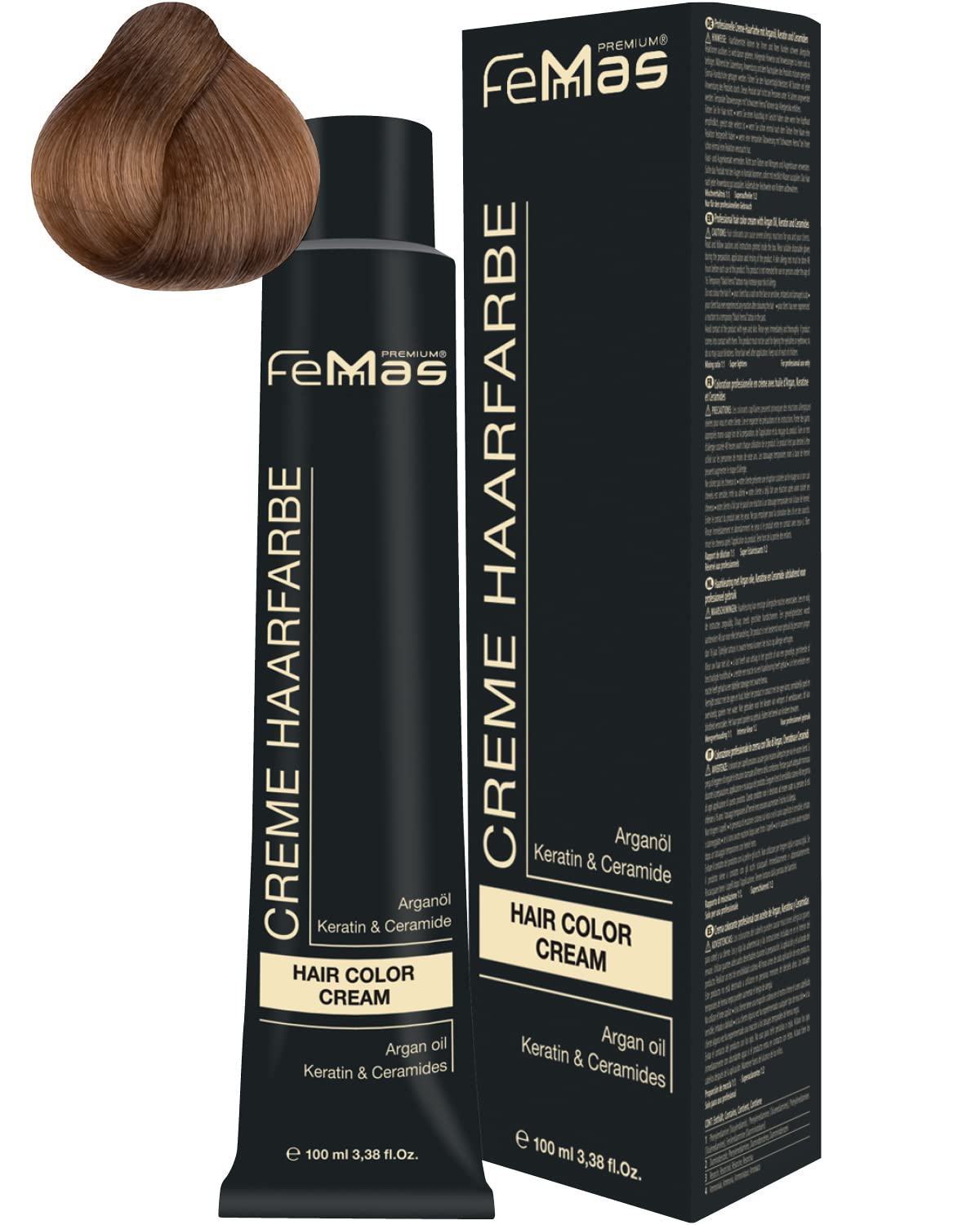 Femmas Hair Colour Cream 100 ml Hair Colour (Light Blonde Gold 8.3), 8.3 ‎light