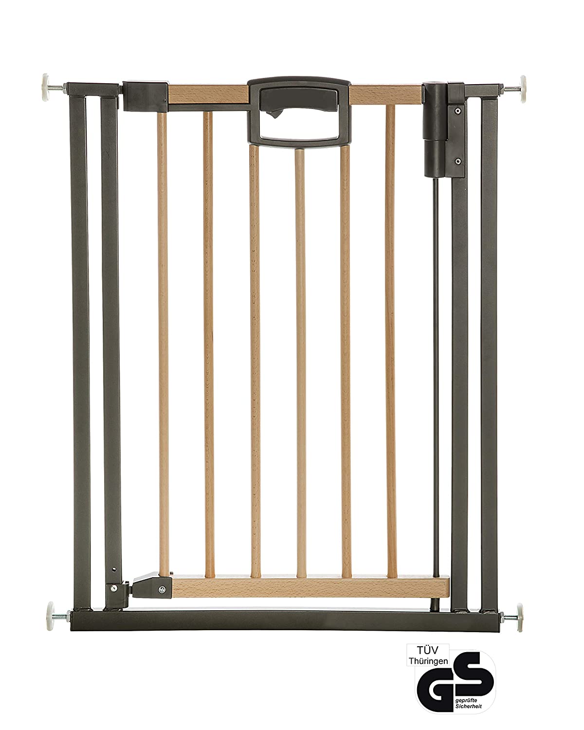 Geuther - Easylock + Door Safety Gate / Easylock Wood+, For Children, Dogs 