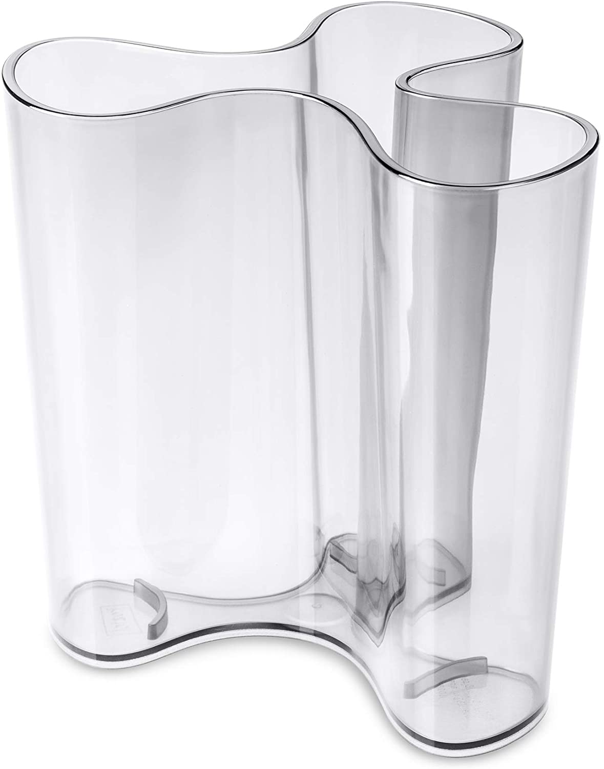 koziol Vase Clara M, plastic, transparent, clear, 10.3 x 11.4 x 10.9 cm