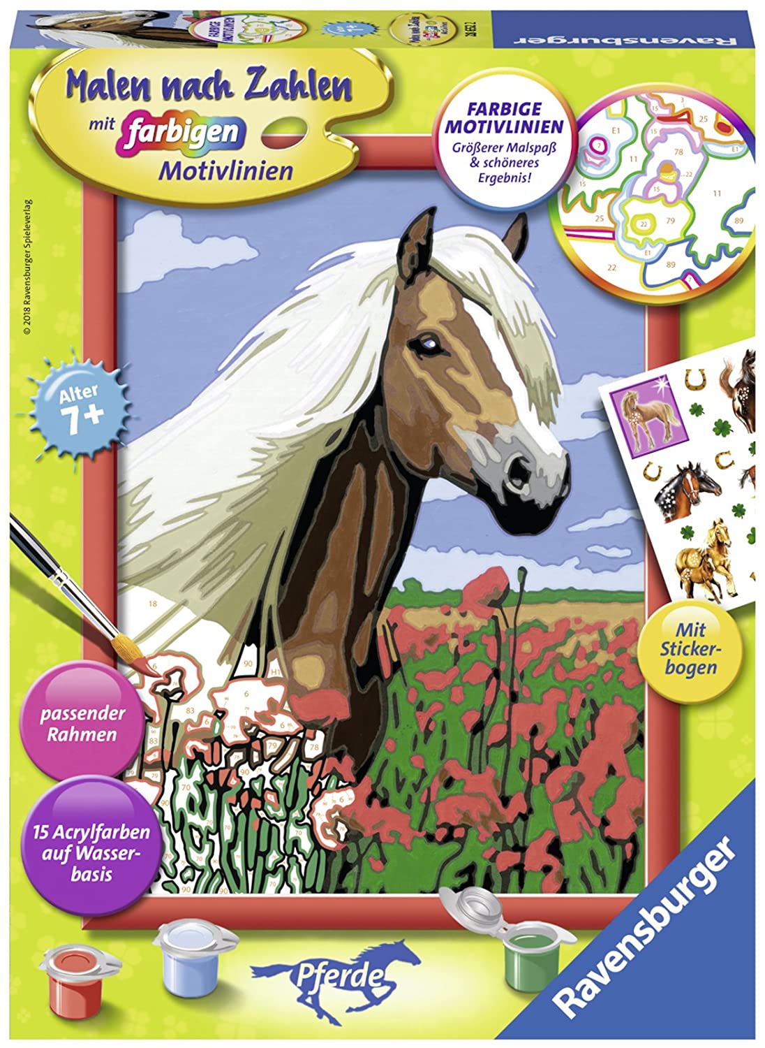 Ravensburger Paint By Numbers, Haflinger