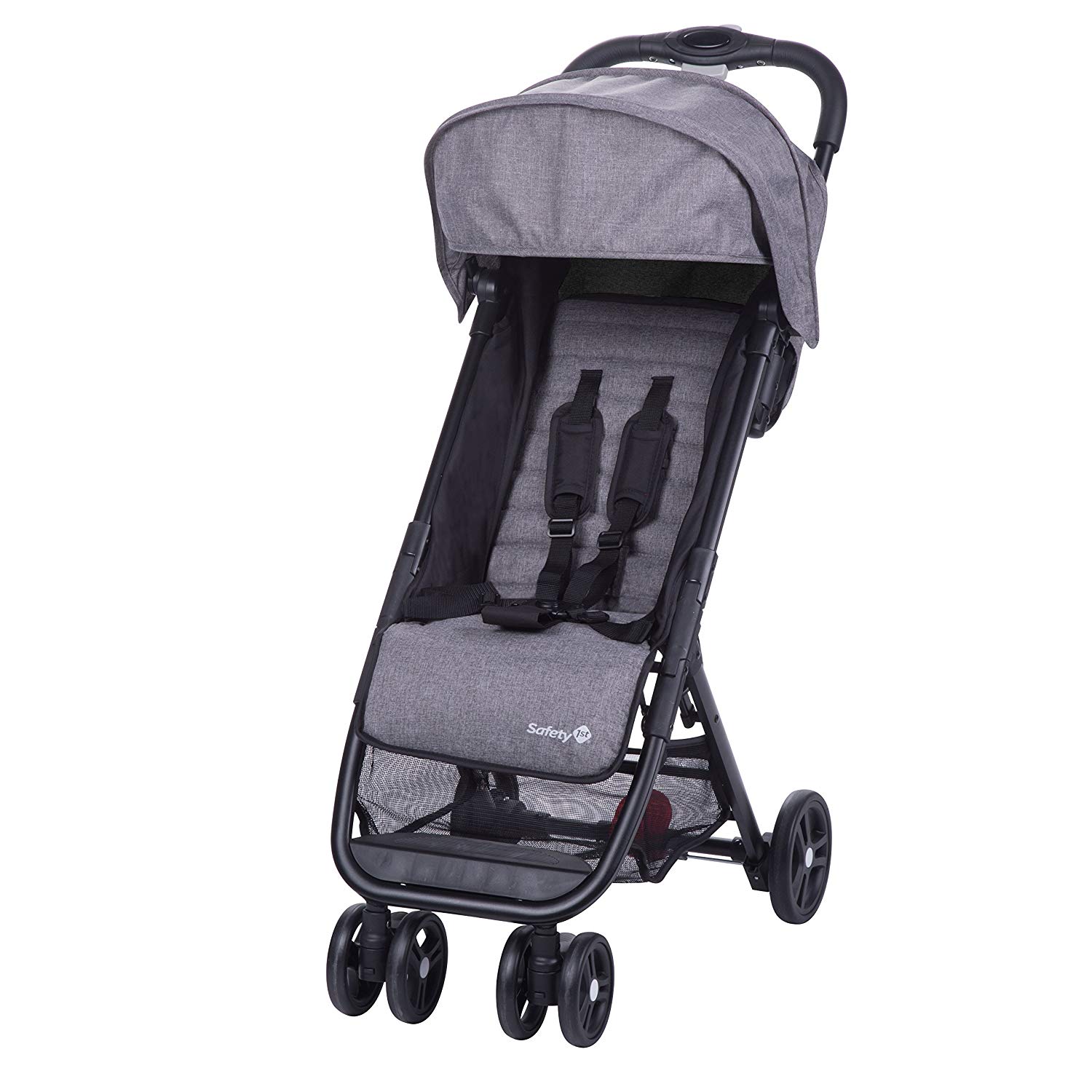 Safety 1st Teeny Buggy Ultra Compact Folding Pushchair Includes Matching Carry Bag, Ideal for Travel or the City, Can be Used from Approx. 6 Months to Approx. 3 Years, Black Chic (Black)