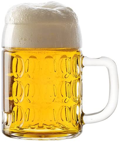 Stölzle Lausitz Kaiser Collection 5210019 Beer Mugs 300 ml Set of 6 Dishwasher Safe Height 11.2 cm Outer Diameter 8.1 cm Clear