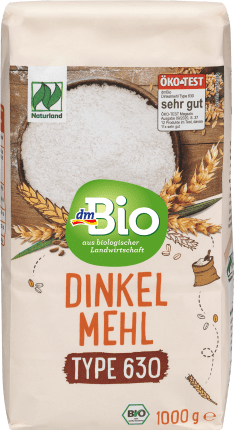 Flour, spelled flour type 630, Naturland, 1000 g