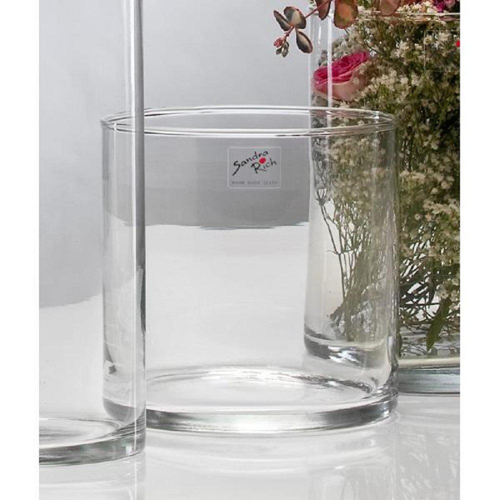 Sandra Rich Glass Vase Cyli Cylinder 15Cm