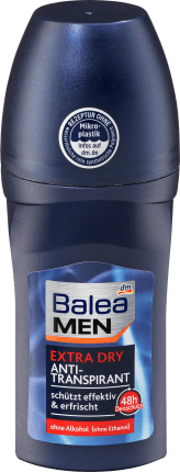 Balea MEN Deodorant Roll On Antiperspirant extra dry, 50 ml