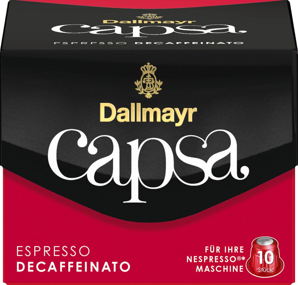 Dallmayr 10 Capsa Espresso Decaffeinato Coffee Capsules 56g Pack of 10