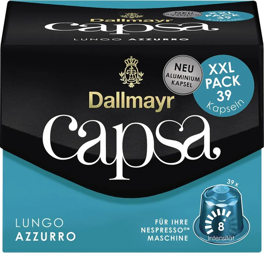 Dallmayr Capsules Lungo Azzurro XXL, 39 capsules
