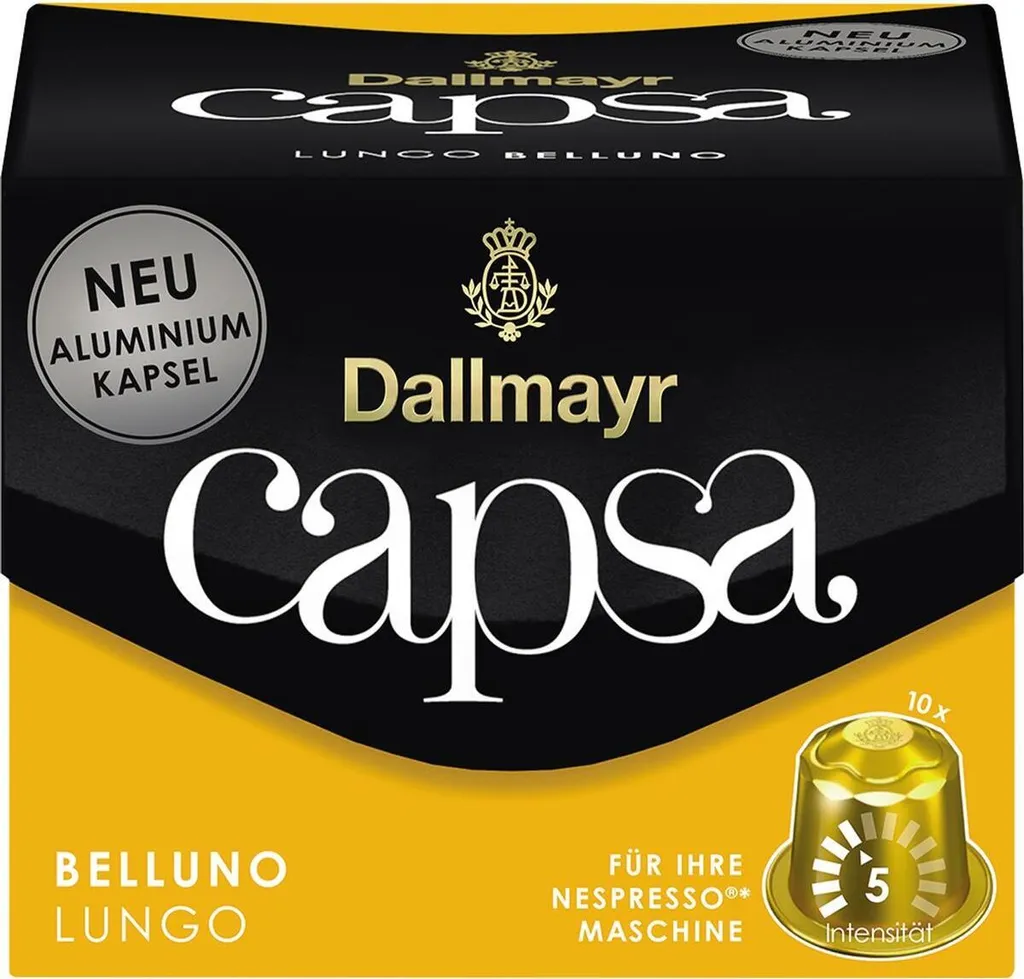 Dallmayr Capsa Lungo Belluno | 10 Nespresso® comp. Capsules