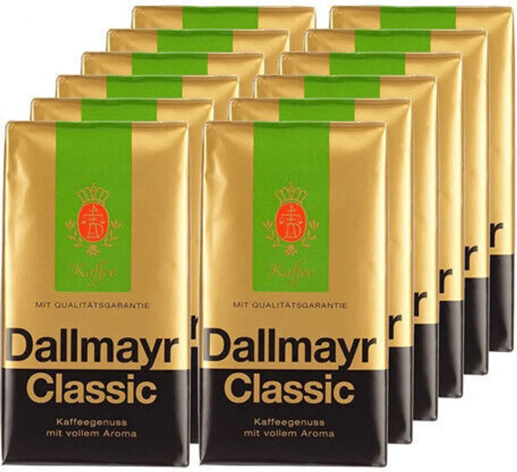 Dallmayr Classic ground strong premium coffee 500g 12-pack