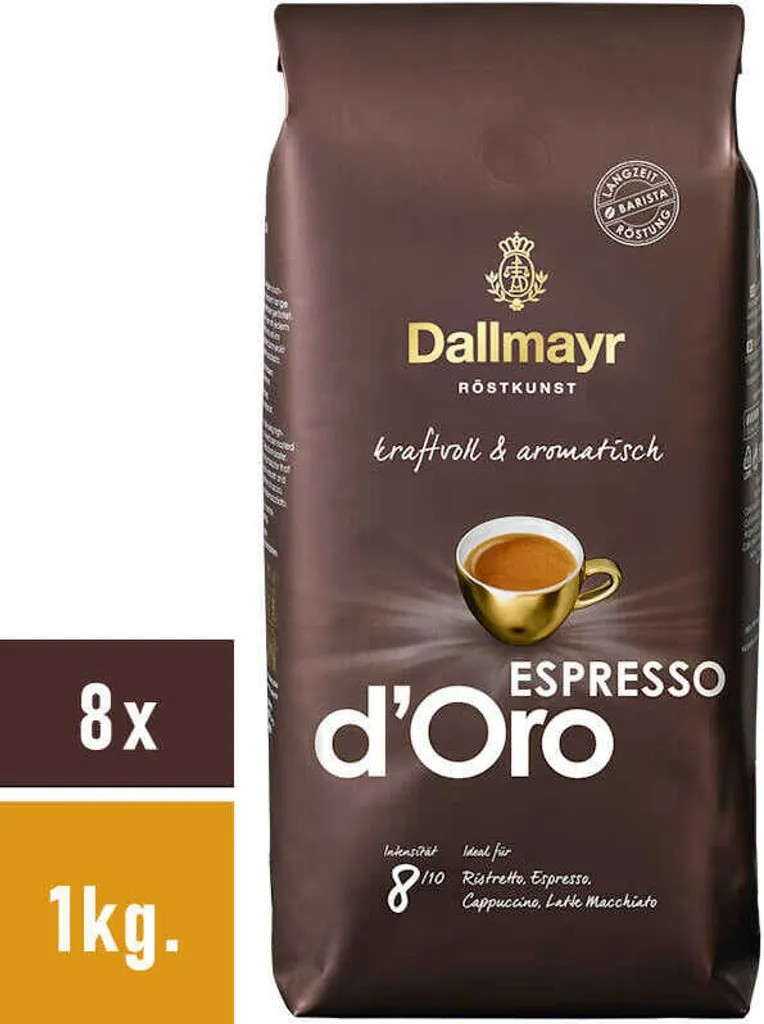 Dallmayr Espresso dOro coffee beans 8x1kg.