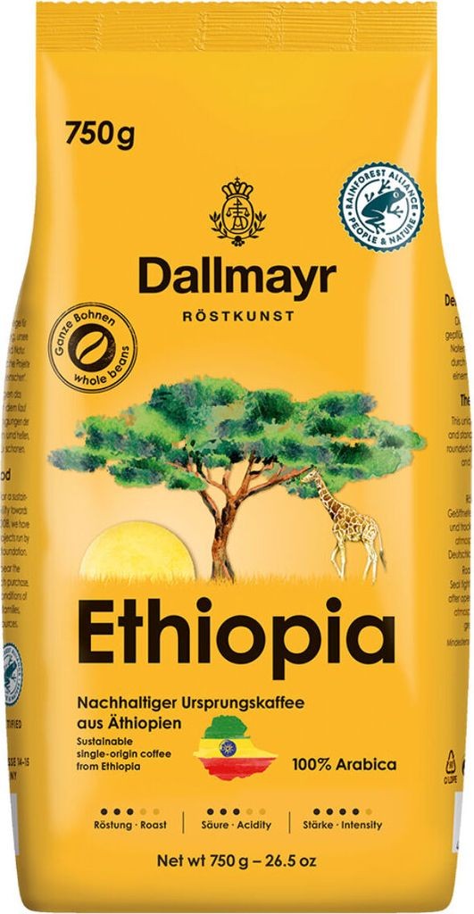 Dallmayr Ethiopia coffee beans Arabica beans strong 750.0 g