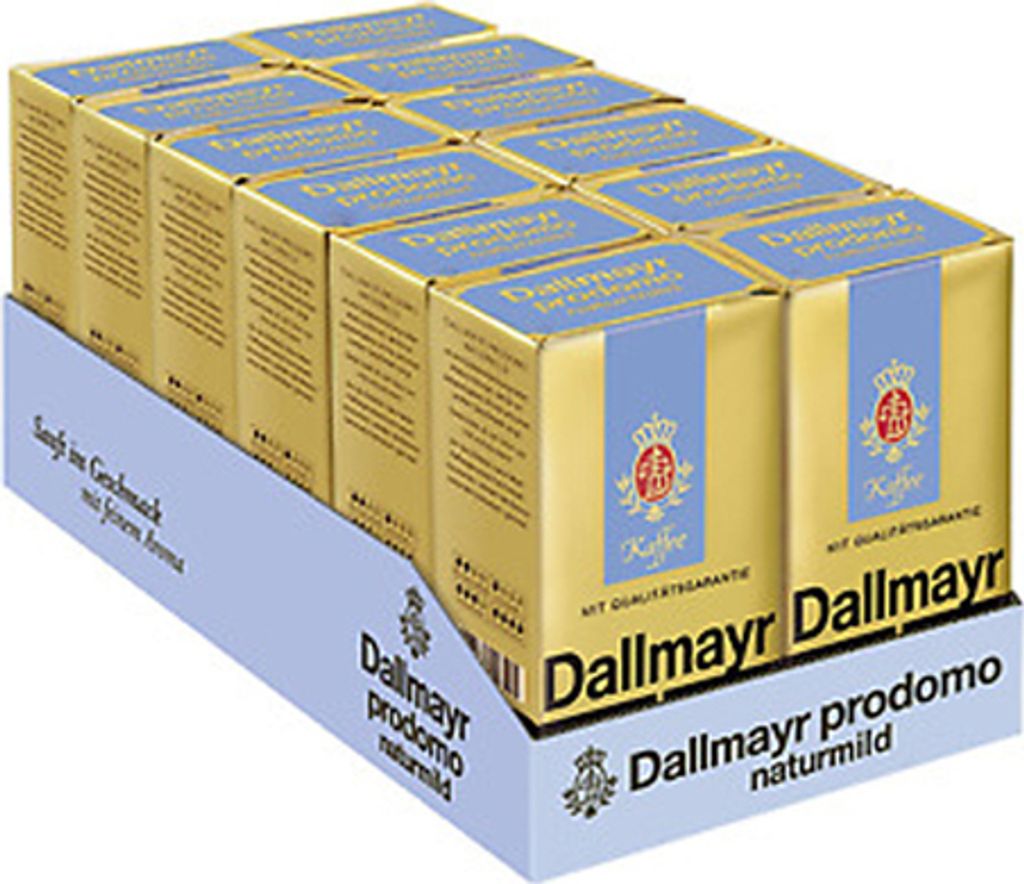 Dallmayr - Prodomo Naturally Mild Ground Coffee - 12 x 500g