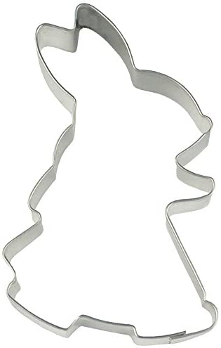 Staedter Dandy Hare Woman 10 cm White Metal Cookie Cutter
