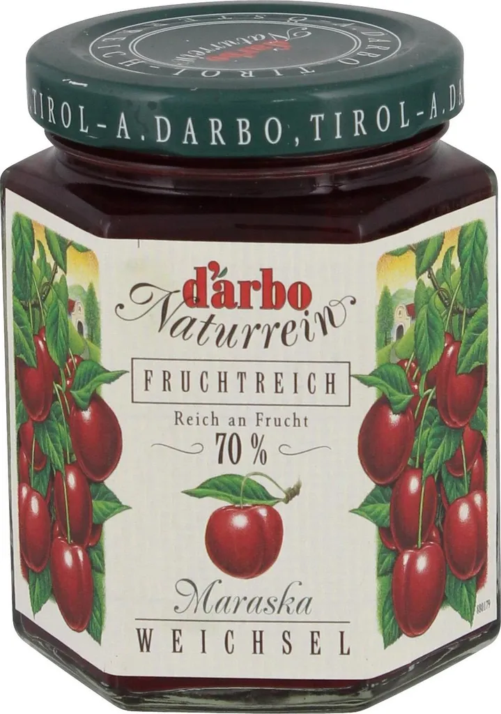 Darbo feine Weichsel Naturrein Fruchtreich Fruchtaufstrich 200g