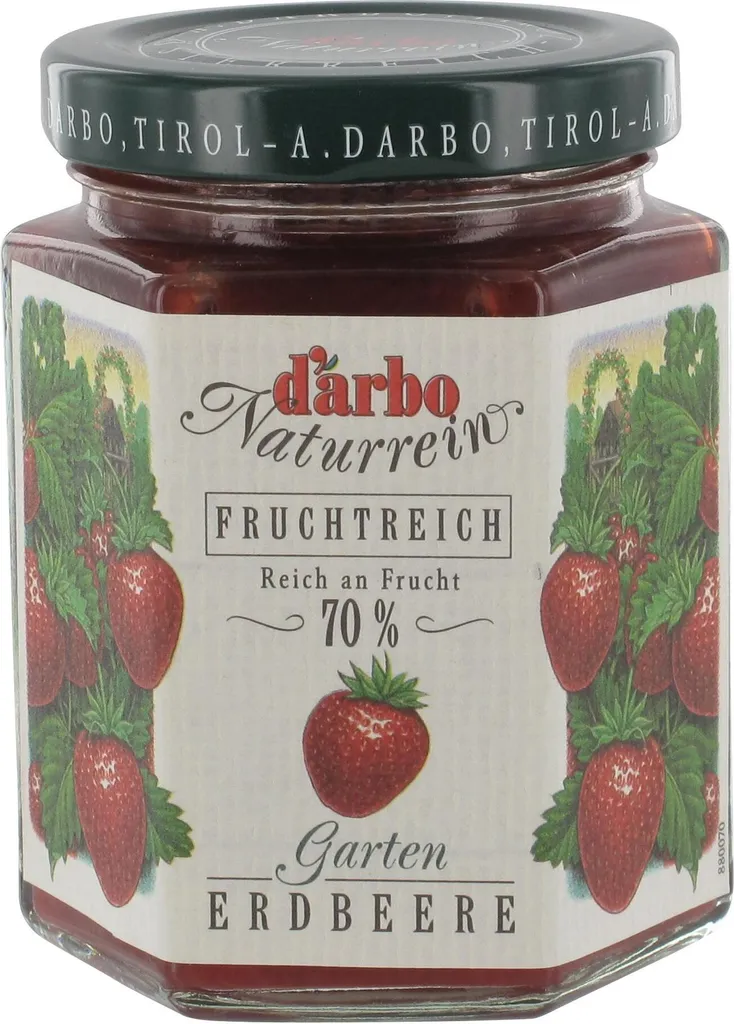 Darbo Garten Erdbeere Naturrein Fruchtreich Fruchtaufstrich 200g
