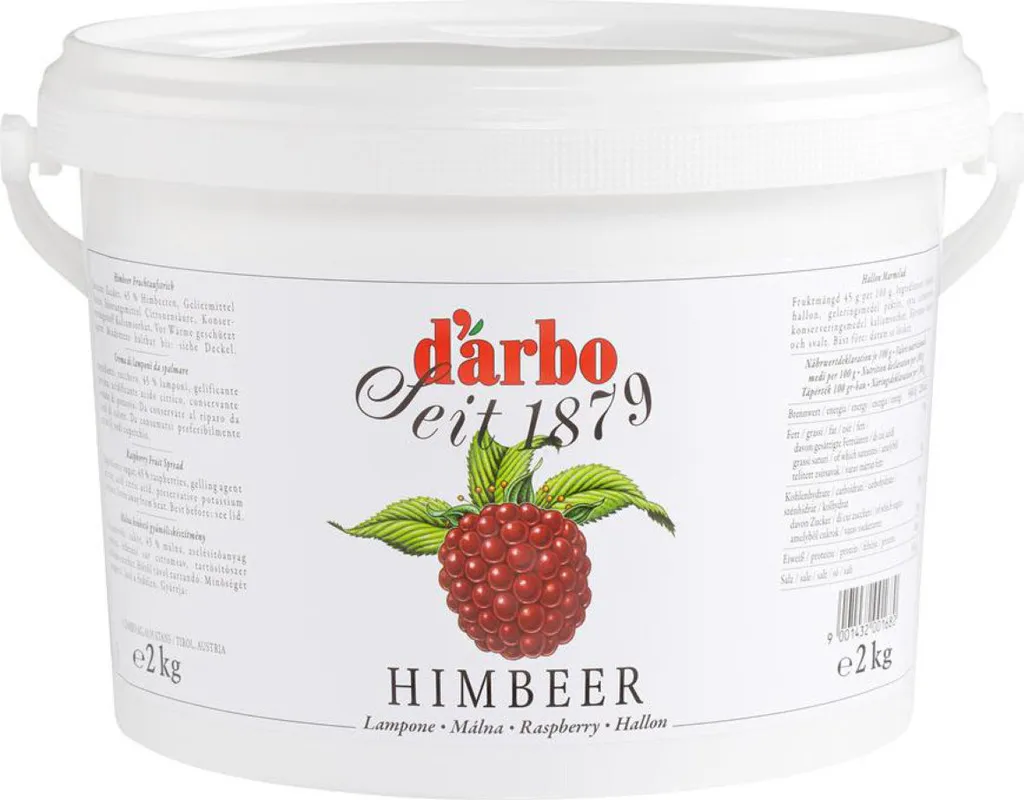 Darbo Himbeer Fruchtaufstrich mit natürlichem Fruchtaroma 2000g