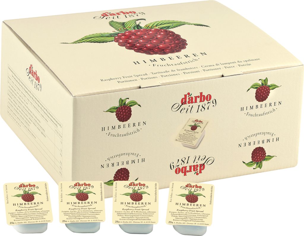 Darbo Himbeeren Fruchtaufstrich 100 Portionen x 25g