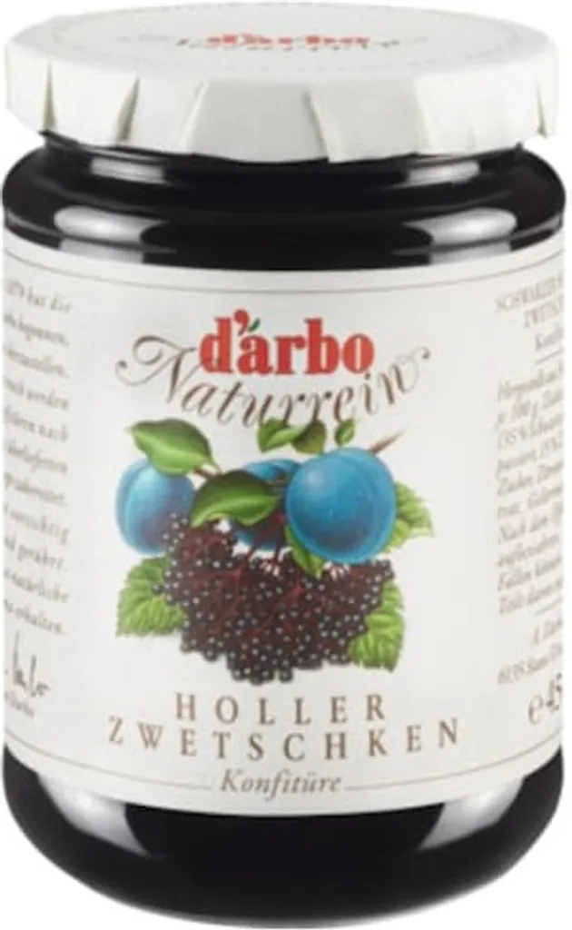 Darbo Holler Zwetschken Konfitüre Naturrein Fruchtaufstrich 450g