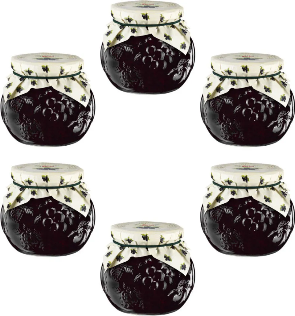 Darbo Naturrein Dekorglas Heidelbeer Konfitüre 640g 6er Pack