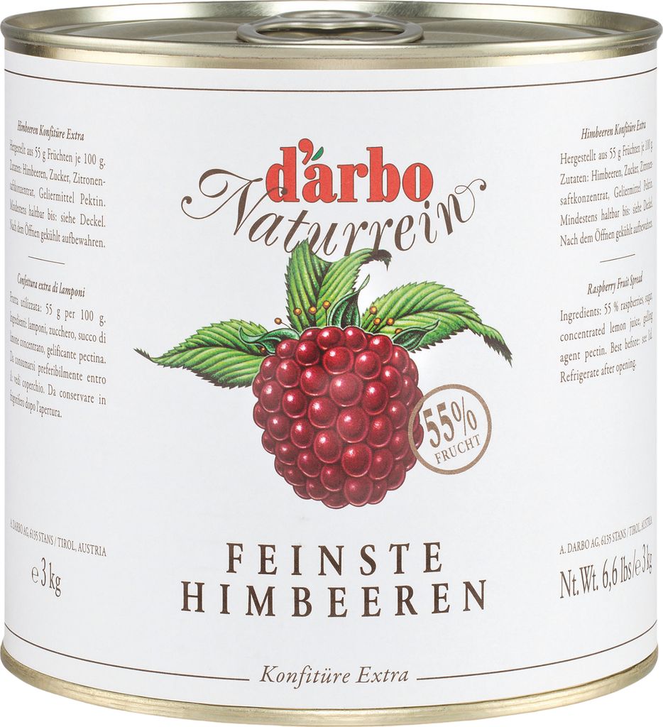 Darbo Naturrein Himbeeren Konfitüre Extra 3000g