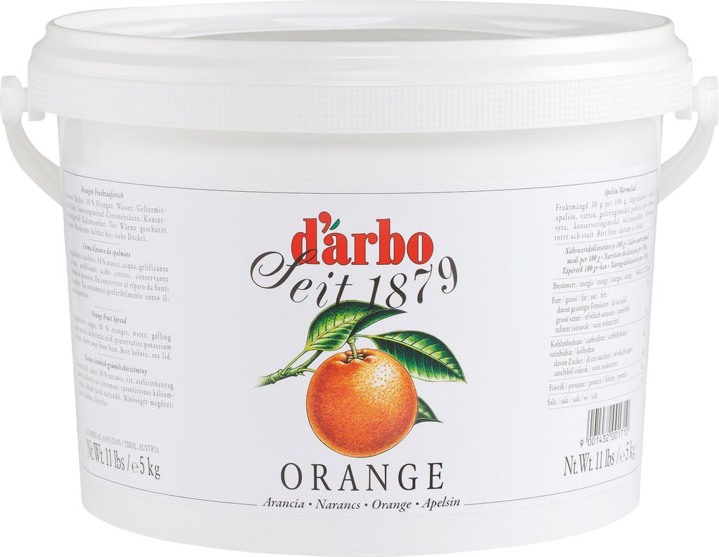 Darbo Orange Fruchtaufstrich 5000g