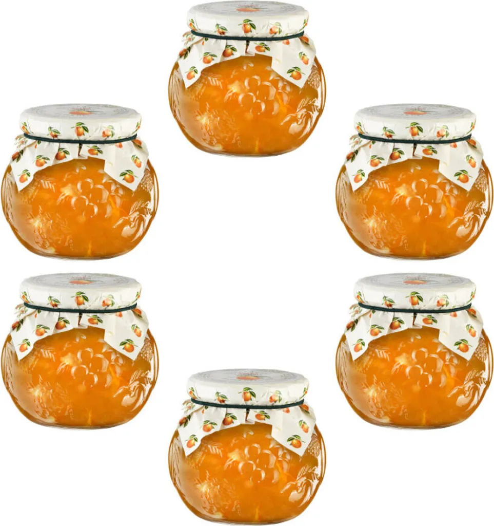 Darbo Orangen Marmelade Naturrein im Dekorglas 640g 6er Pack