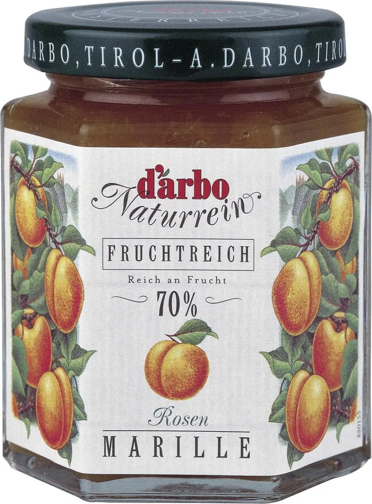 Darbo Rosen Marille Fruchtaufstrich Naturrein fruchtreich 200g